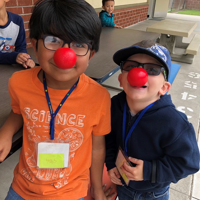Students and staff participated in Red Nose Day in support of Comic Relief Inc.