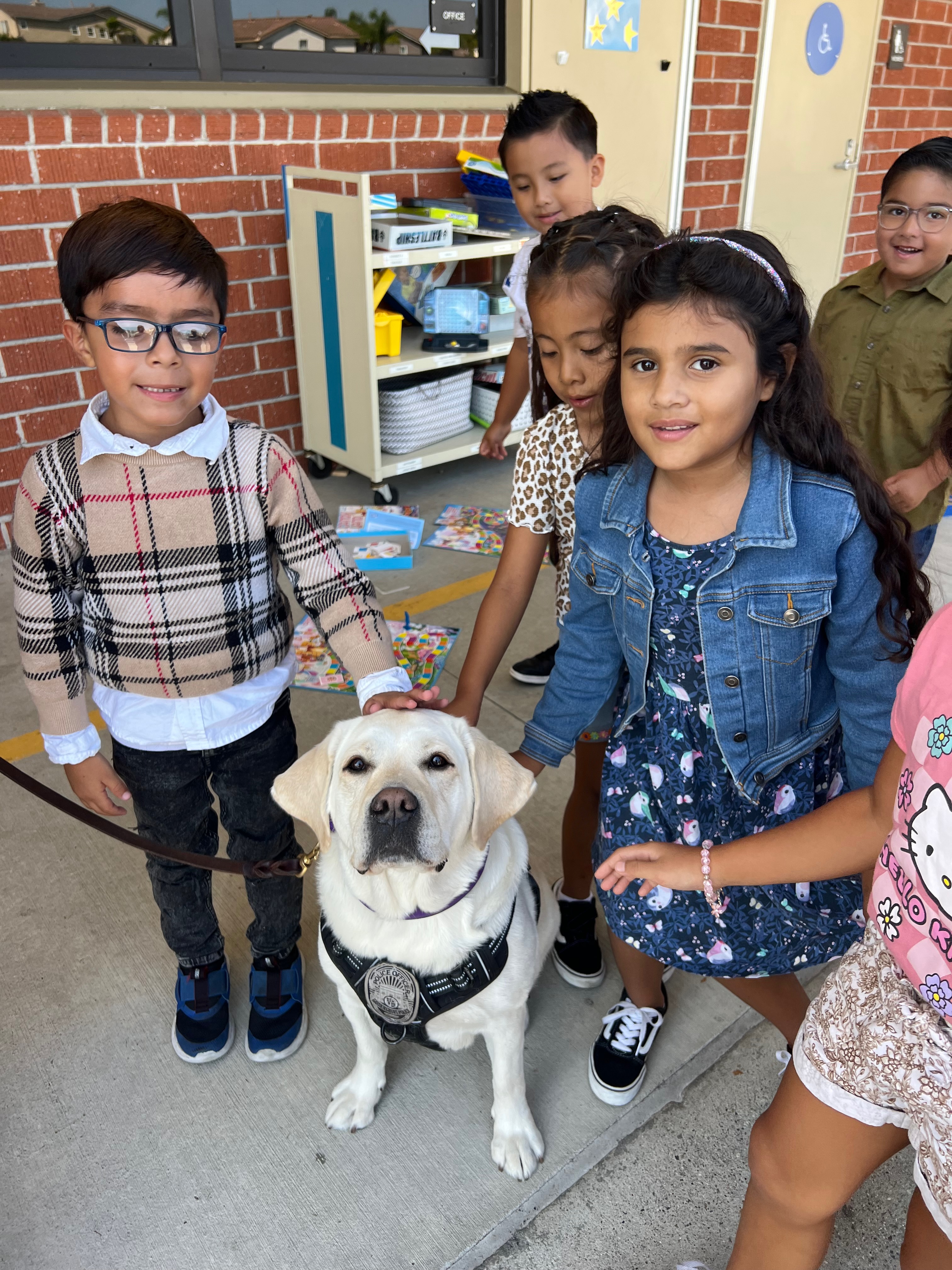 First graders hanging out with Hearts.