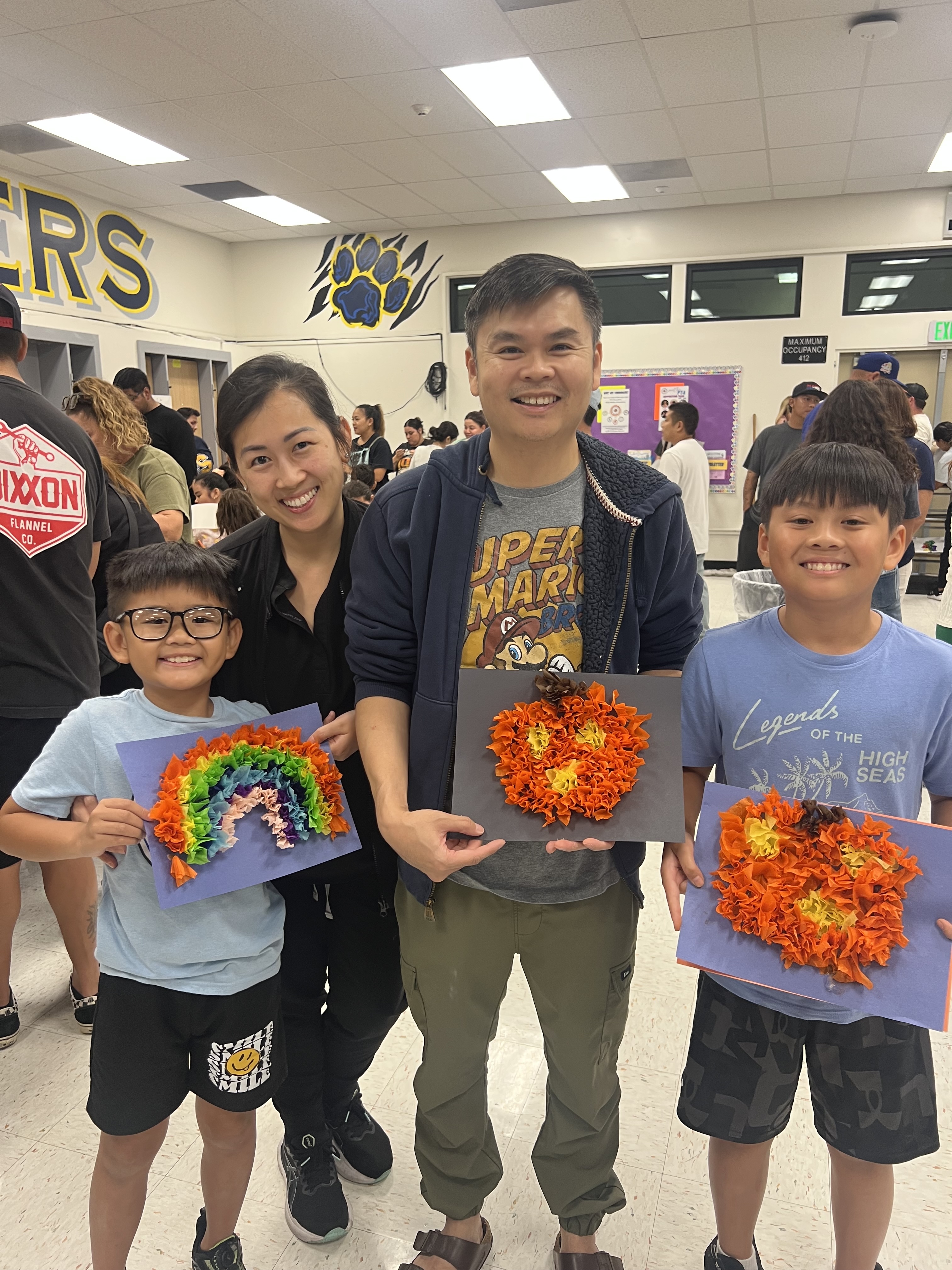 Family Art Night Smiles.