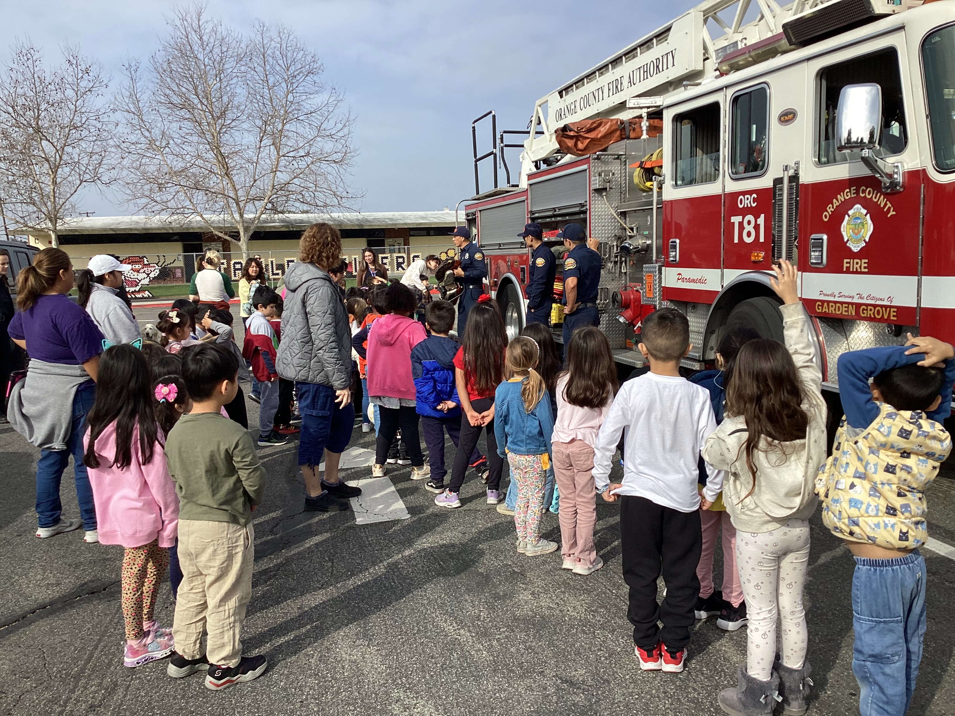 OC Fire Dept Presenting to Kids