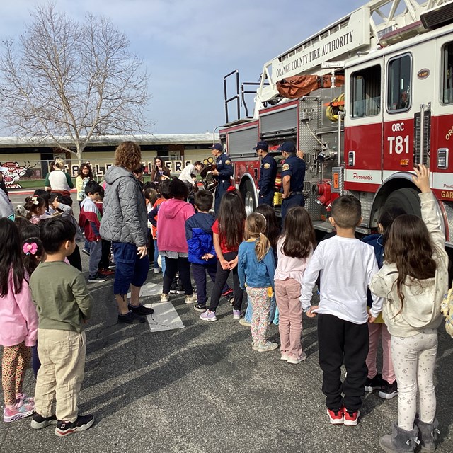 OC Fire Dept Presenting to Kids