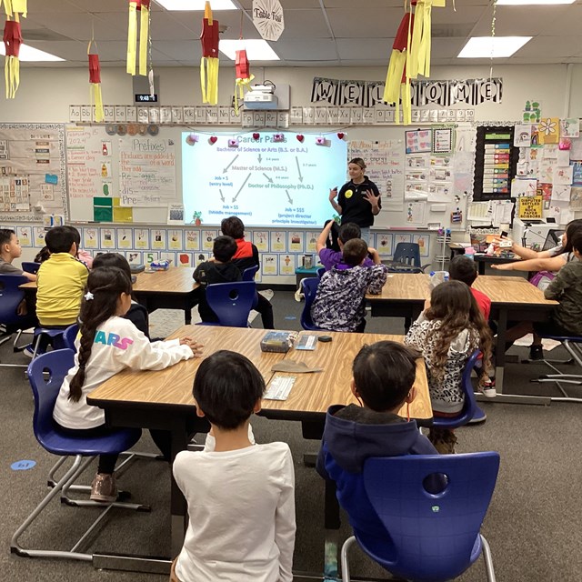 Marine Biologist Presenting