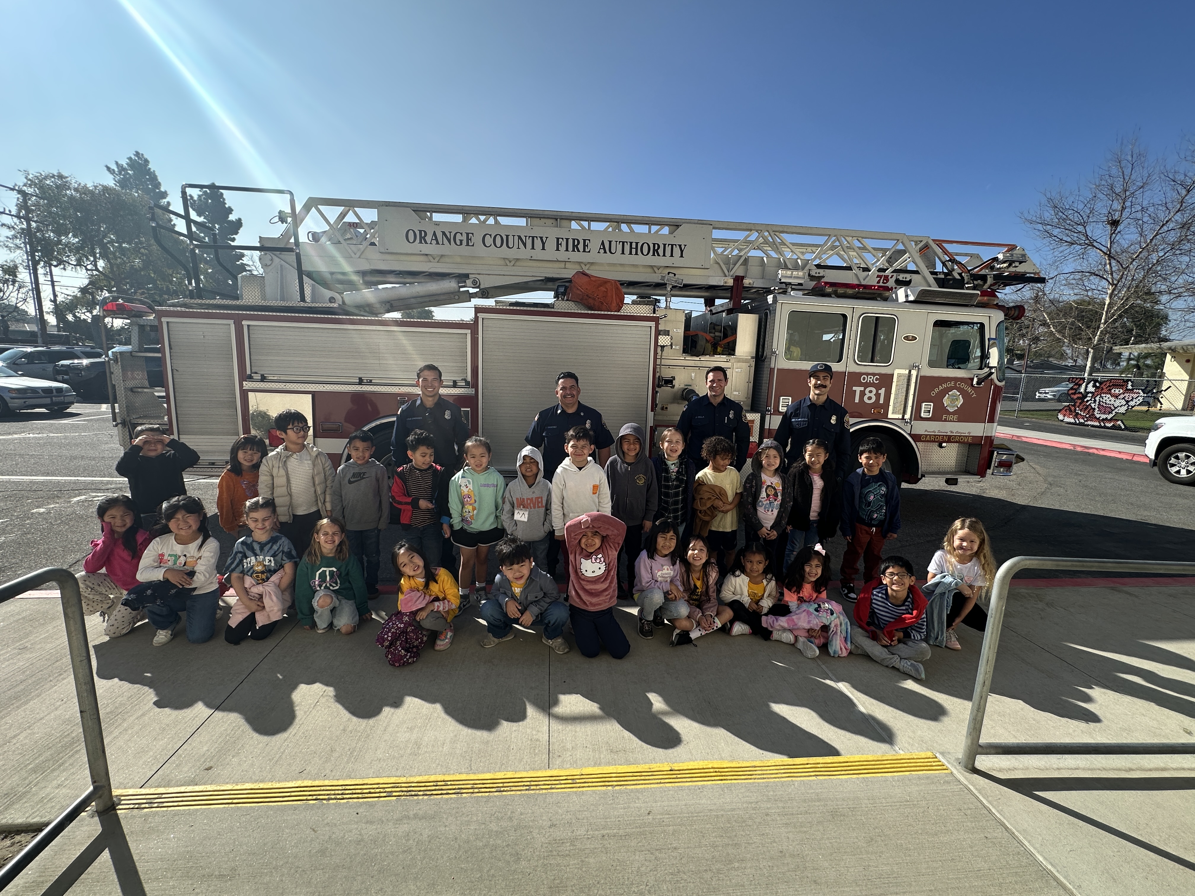 OC Fire Dept with Kindergarten 2