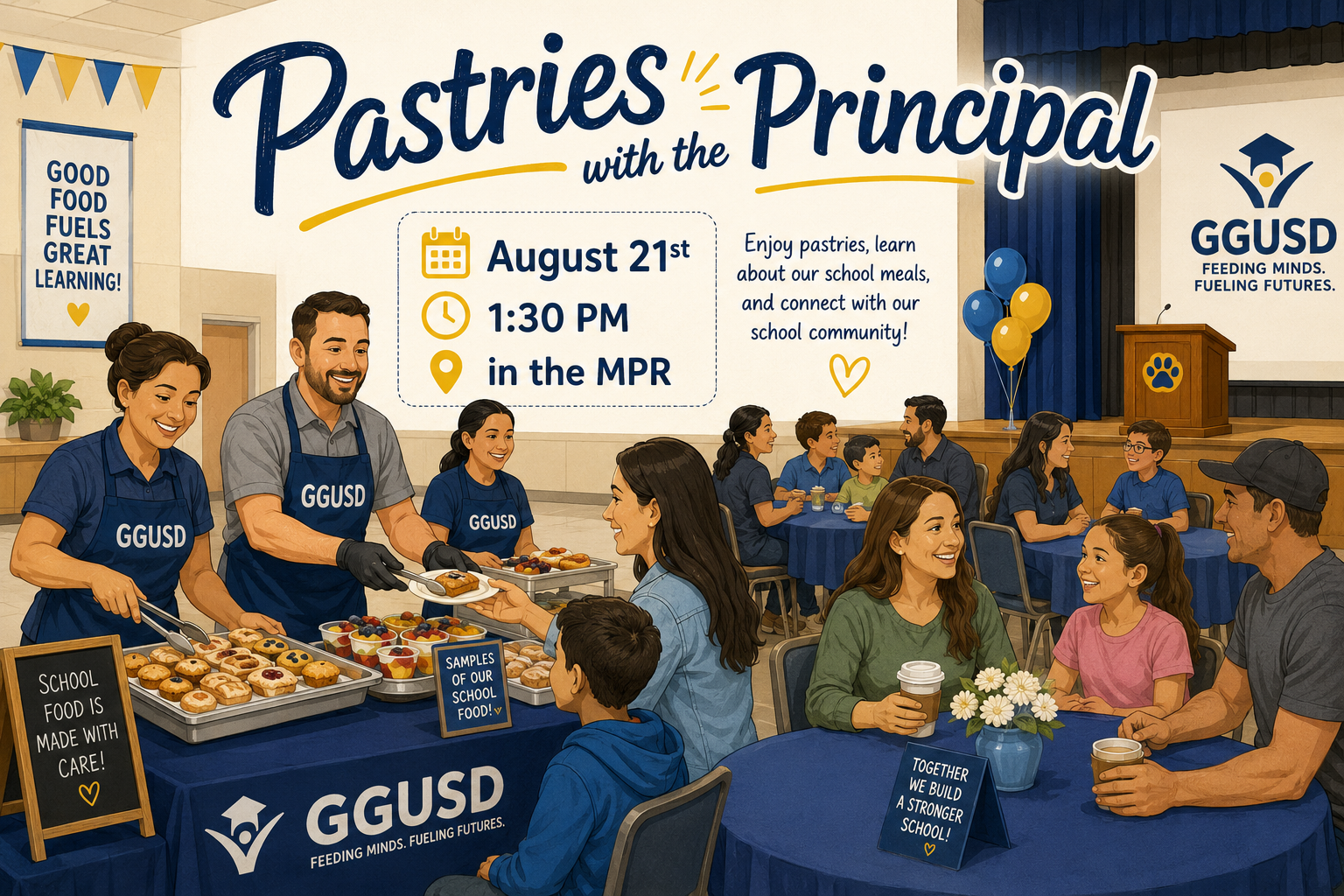 Pastries with the Principal - Friday, August 21 @ 1:30 - article thumnail image