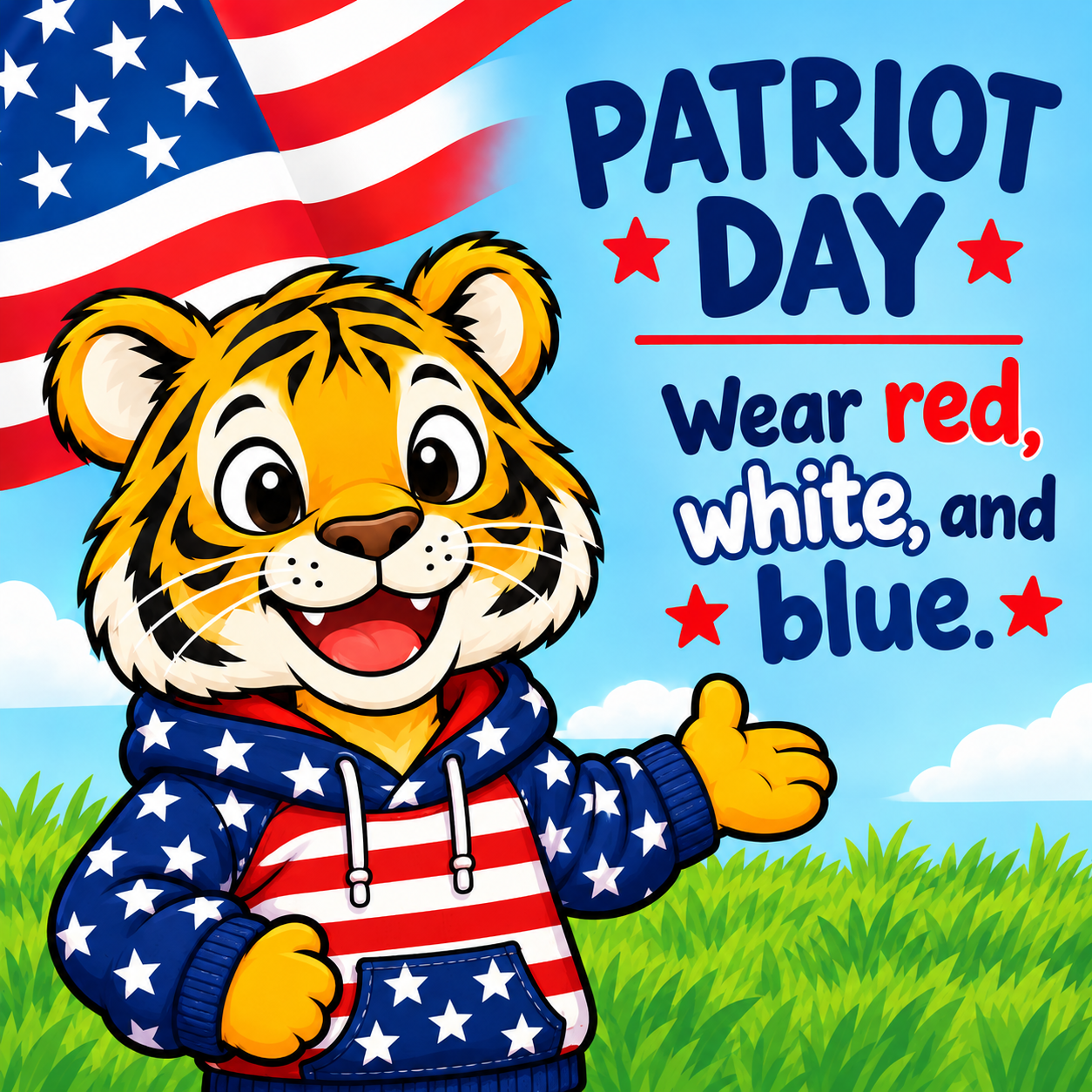 Patriot Day on September 11th.  Wear Red, White, and Blue - article thumnail image